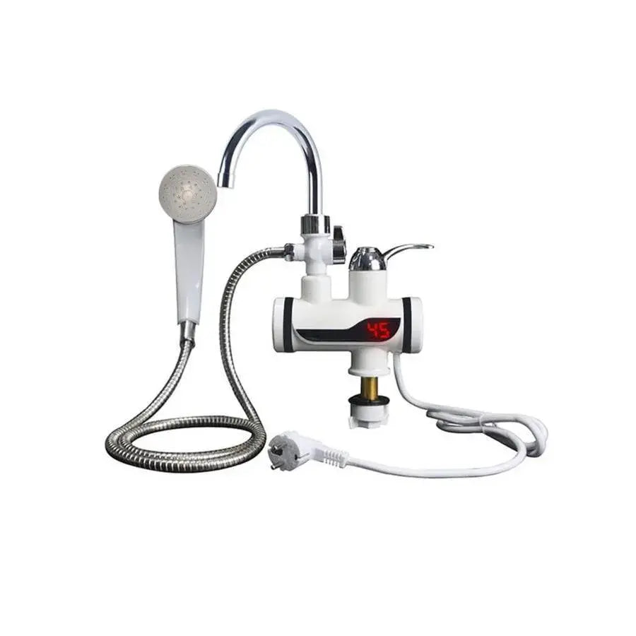 Instant Electric Tap για ζεστό νερό, οθόνη LCD, λευκό, LZ010LY