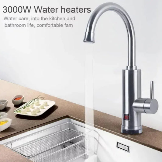 Instant Electric Tap για ζεστό νερό, οθόνη LCD, Chrome, LZ701SSS