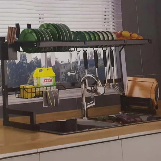 Αποστράγγιση νεροχύτη, ανοξείδωτο χάλυβα UP304, μαύρο, OD/SK001