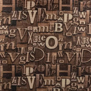 Ρυθμίστε το 10d 3d αυτοκόλλητο καφέ σε μαλακό αφρό, 80cmx70cmx6mm, ανοιχτό καφέ γράμματα