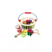 Σύνολο καλαθιού φρούτων, 12 κομμάτια, ξύλο