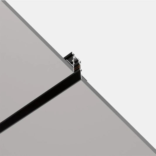 Αυξημένη σιδηροτροχιά για μαγνητικούς προβολείς, 1μ, μαύρο