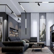 Αυξημένη σιδηροτροχιά για μαγνητικούς προβολείς, 2μ, μαύρο