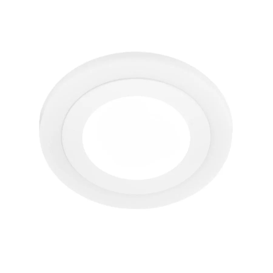Στρογγυλό σημείο LED, 9W, 3000K/6500K, τρεις λειτουργίες, λευκό, λευκό