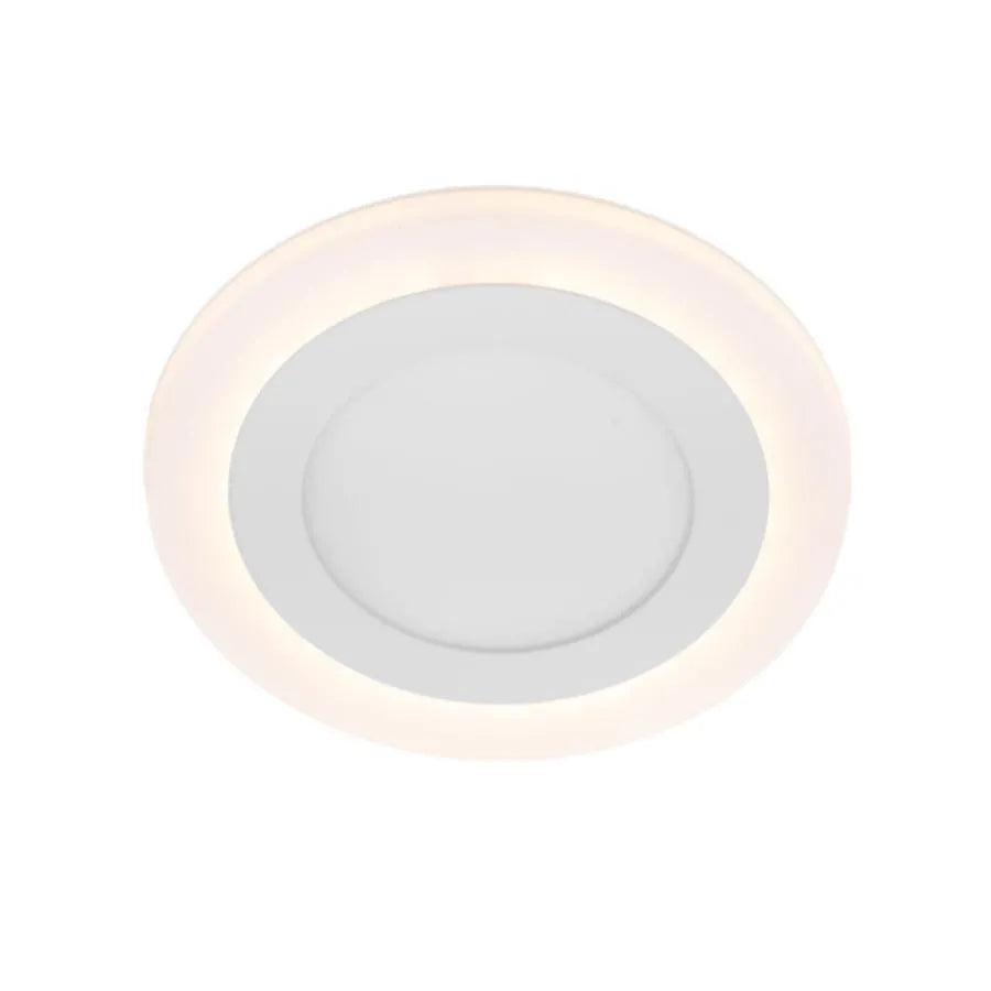 Στρογγυλό σημείο LED, 9W, 3000K/6500K, τρεις λειτουργίες, λευκό, λευκό