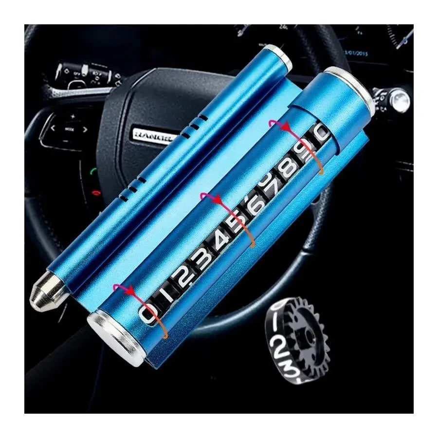 Υποστήριξη αυτοκινήτων για την εμφάνιση του αριθμού τηλεφώνου, μπλε