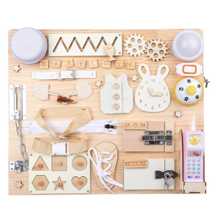 Montessori πολυλειτουργικό εκπαιδευτικό μαγνητικό τραπέζι με lovators, 8 carioci, ξύλο και πλαστικό