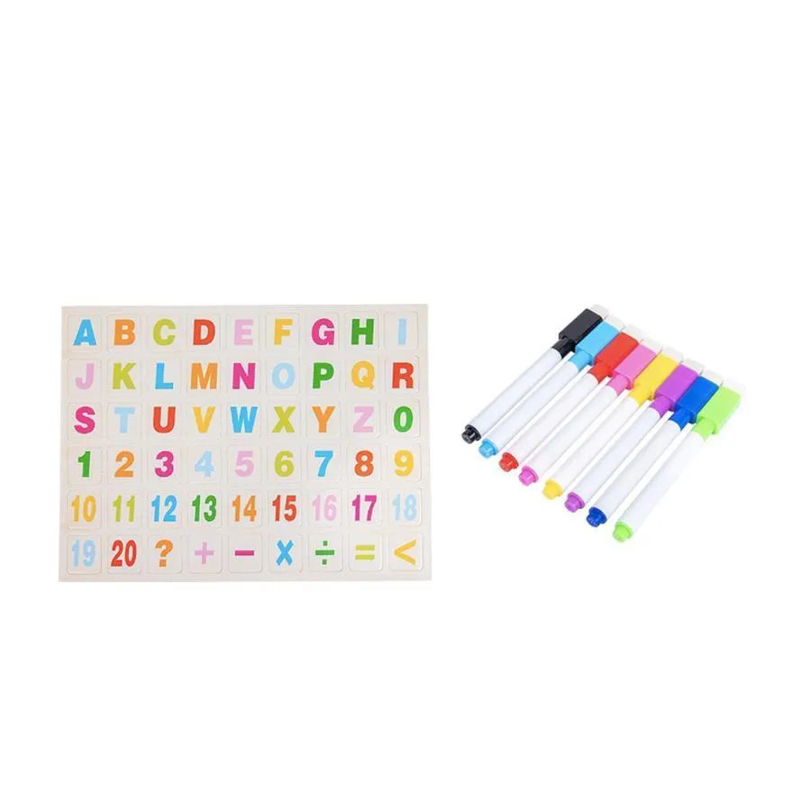 Montessori πολυλειτουργικό εκπαιδευτικό μαγνητικό τραπέζι με lovators, 8 carioci, ξύλο και πλαστικό