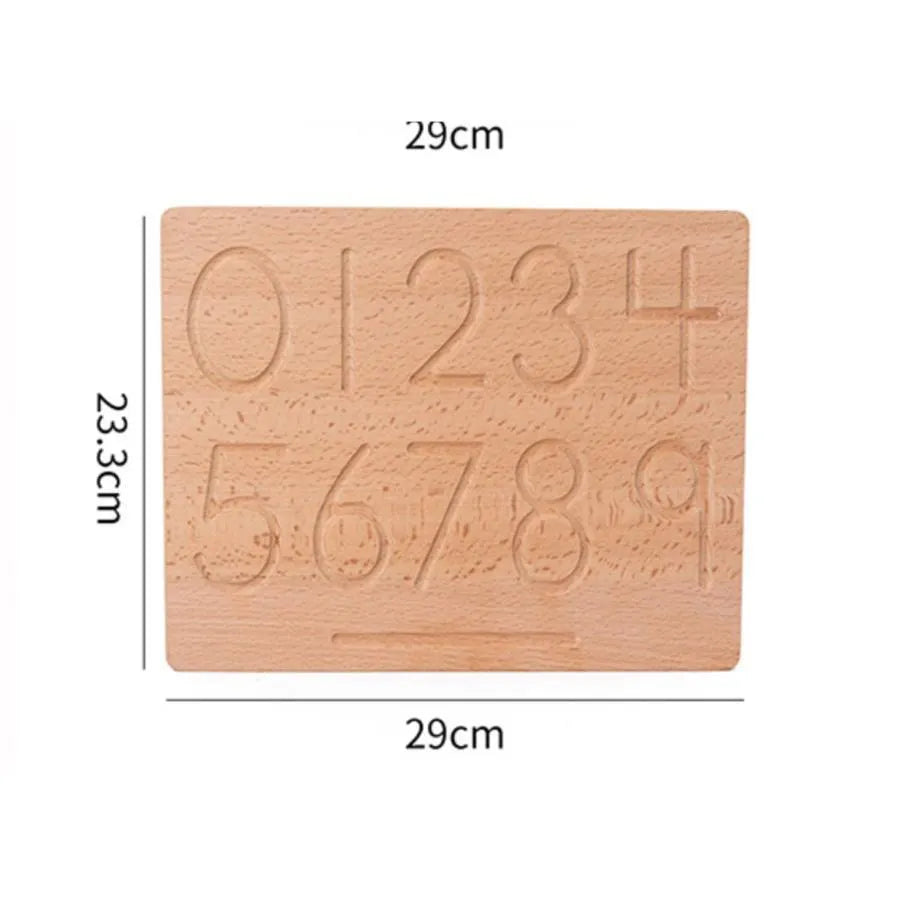 Διπλό εκπαιδευτικό τραπέζι με γεωμετρικούς αριθμούς και σχήματα, 2 τεμάχια, ξύλο