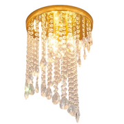 Crystal Ottavio Chandelier, διάμετρος 25cm, 2*E14, μέταλλο, χρυσός