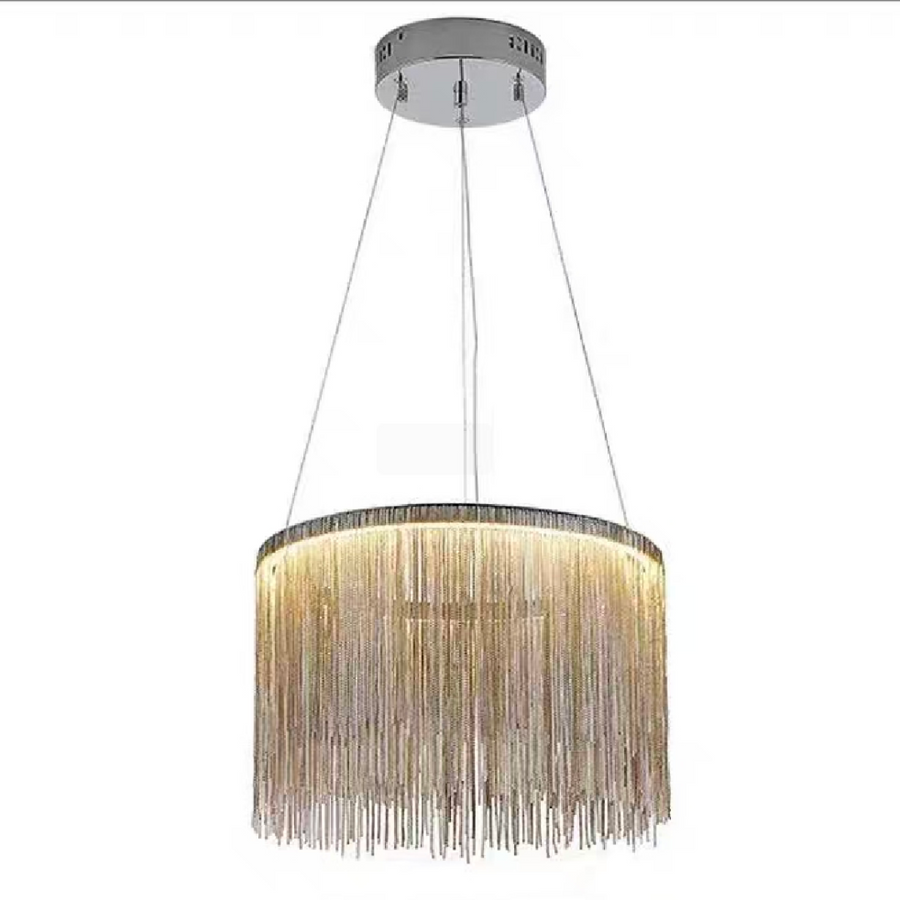 Κρεμαστός πολυέλαιος LED με τηλεχειριστήριο ILLUMINA MAGNUS, 32W, Κρύο/Ζεστό/Ουδέτερο φως, Ρυθμιζόμενο, Γυαλιστερό Chrome