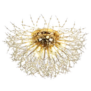 Rondo Vivace Crystal Chandelier, 8x G9, 60cm, Golden
