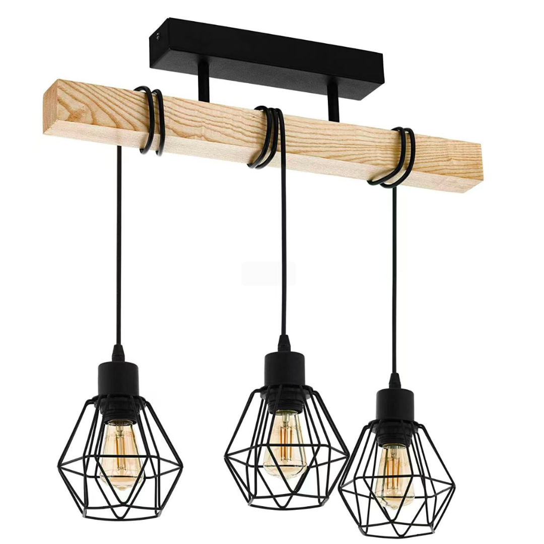 Lustle Marcellus 3x E27 Black Brown