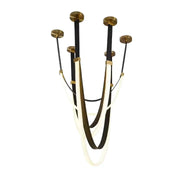 Candelabru Modern, LED, ARIA Largo, 36W, lumina Calda, Negru