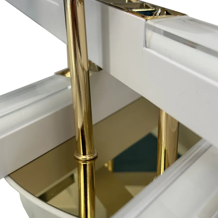 Πολυέλαιος LED με τηλεχειριστήριο MAKOTO 144W, 6 Στοιχείων, Γραμμικό, Κρύο/Ζεστό/Ουδέτερο φως, Ρυθμιζόμενο, Χρυσό Λευκό