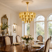 Crystal Chandelier VENARIA 8x E14, Διάμετρος 50cm, Γυαλιστερό Χρυσό, Ρυθμιζόμενο Ύψος - 01_CC8052-500GD.png