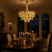 Crystal Chandelier VENARIA 8x E14, Διάμετρος 50cm, Γυαλιστερό Χρυσό, Ρυθμιζόμενο Ύψος - 02_CC8052-500GD.png