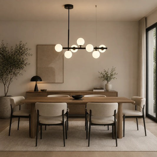 LOFT Pavilion Modern Bulb Chandelier, 7x G9, Μαύρο, Μεταλλικό, Ρυθμιζόμενο ύψος - 02_LC800-7BK.png