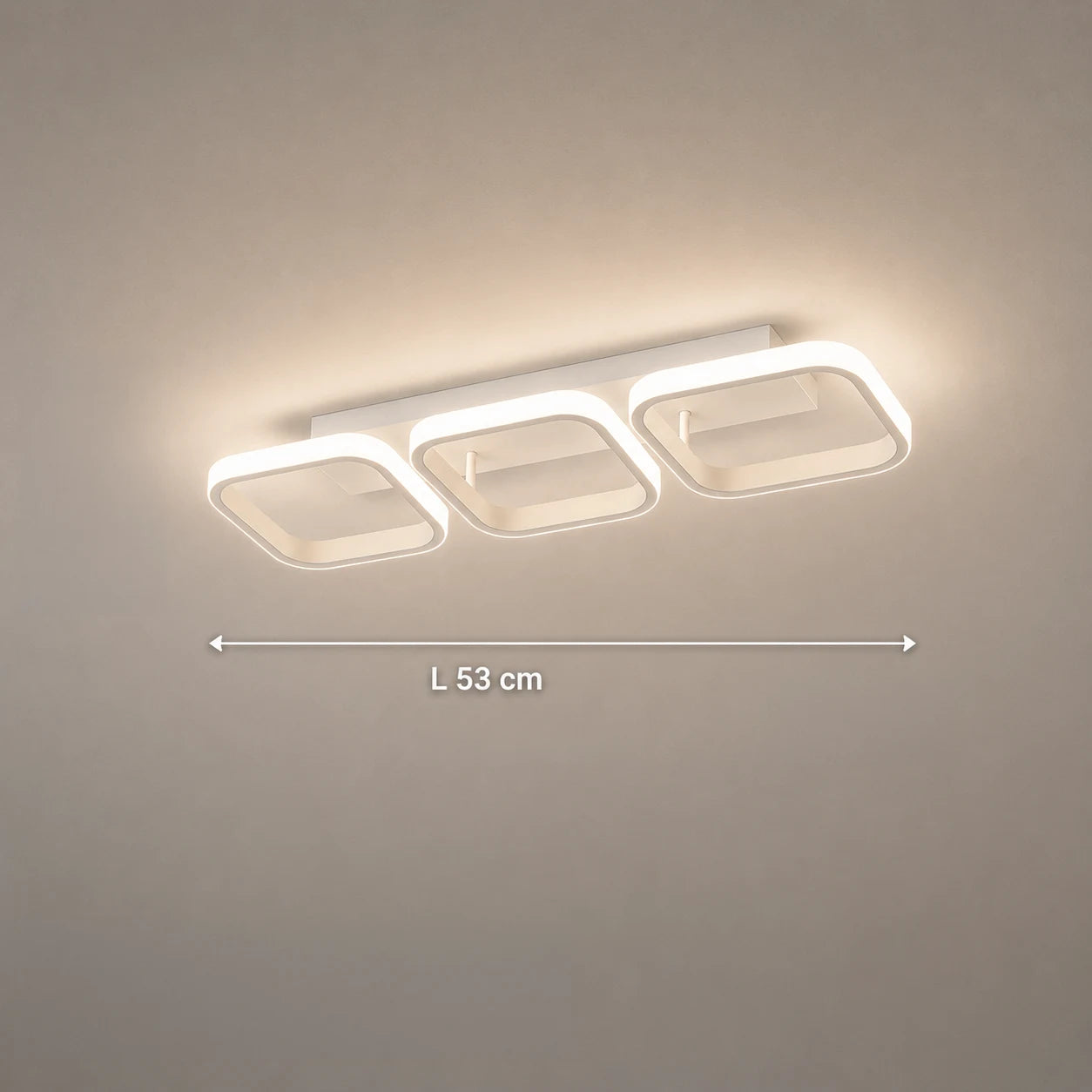 Πολυέλαιος LED VERTEX 34W, 3 Τετράγωνα, Γραμμικό, Κρύο/Ζεστό/Ουδέτερο φως, Λευκό - 02_LL770-3WH.png