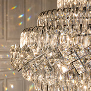 WINDSOR Grande Supremo Crystal Chandelier 14xE14, Διάμετρος 60X90cm, Γυαλιστερό χρώμιο, Ρυθμιζόμενο ύψος - 03_CC800-600X900CH.png