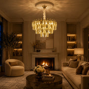 Crystal Chandelier VENARIA 8x E14, Διάμετρος 50cm, Γυαλιστερό Χρυσό, Ρυθμιζόμενο Ύψος - 03_CC8052-500GD.png