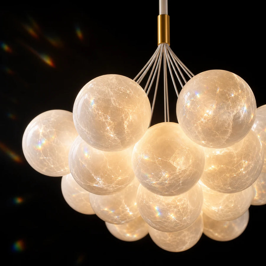 ΣΥΓΧΡΟΝΟΣ πολυέλαιος, τύπου εκκρεμές, LOFT Bagliore, Globe, 7xE27, Ρυθμιζόμενο ύψος, Χρυσός - 03_LC816-7GD.png