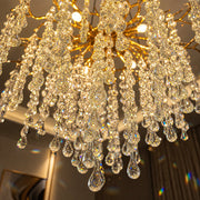 WALTZ Cascade Crystal Chandelier, 9x G9, Gold, 80cm, Ρυθμιζόμενο ύψος - 04_CC331-80.png