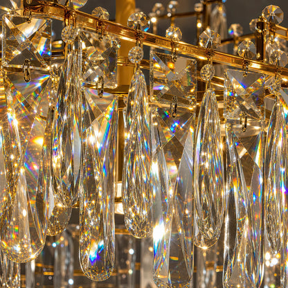 TOPKAPI Nobile Crystal Chandelier 6xE14, Διάμετρος 40cm, Γυαλιστερό Χρυσό, Ρυθμιζόμενο Ύψος - 04_CC810-400GD.png