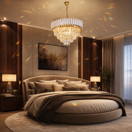 Κρυστάλλινος πολυέλαιος VERSAILLES Elegance 8x E14, Διάμετρος 50cm, Γυαλιστερό Χρυσό και Λευκό, Ρυθμιζόμενο Ύψος - 04_CC900-500WH.png
