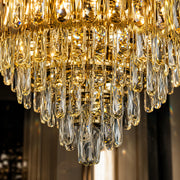 Crystal Chandelier BELVEDERE Elegance 8xE14, Διάμετρος 50cm, Γυαλιστερό Χρυσό, Ρυθμιζόμενο Ύψος - 04_CC912-500GD.png