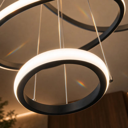 Κρεμαστός πολυέλαιος LED RICCI 81W, 3 κύκλοι, Κρύο/Ζεστό/Ουδέτερο φως, Μαύρο, Ρυθμιζόμενο ύψος - 04_LL104-3BK.png