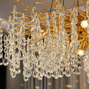 WALTZ Cascade Crystal Chandelier, 9x G9, Gold, 80cm, Ρυθμιζόμενο Ύψος - 05_CC331-80.png