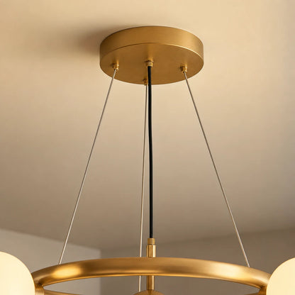 Πολυέλαιος θαλάμου LOFT, 5x G9, Λευκός Χρυσός, Μέταλλο, Ρυθμιζόμενο ύψος, Μοντέρνο - 05_LC802-5GD.png