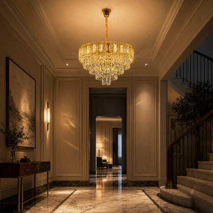 Crystal Chandelier BELVEDERE Elegance 8xE14, Διάμετρος 50cm, Γυαλιστερό Χρυσό, Ρυθμιζόμενο Ύψος - 06_CC912-500GD.png