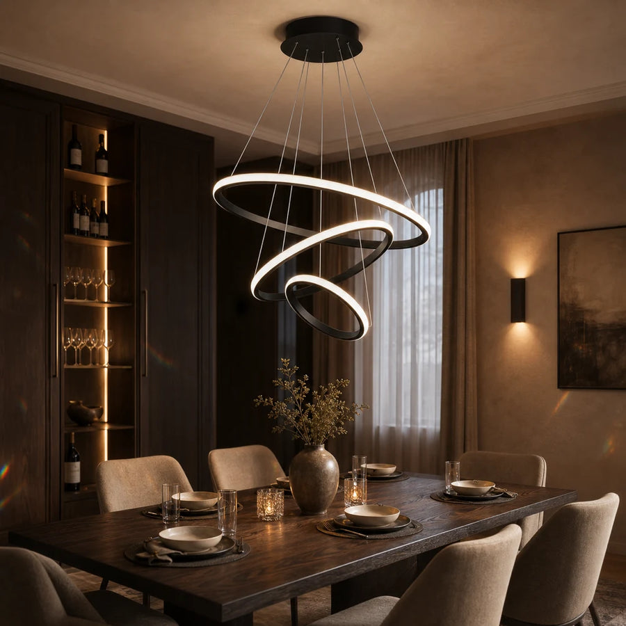 Κρεμαστός πολυέλαιος LED RICCI 81W, 3 Κύκλοι, Κρύο/Ζεστό/Ουδέτερο φως, Μαύρο, Ρυθμιζόμενο ύψος - 06_LL104-3BK.png