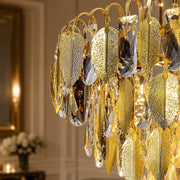 Crystal Chandelier VENARIA 8x E14, Διάμετρος 50cm, Γυαλιστερό Χρυσό, Ρυθμιζόμενο Ύψος - 07_CC8052-500GD.png