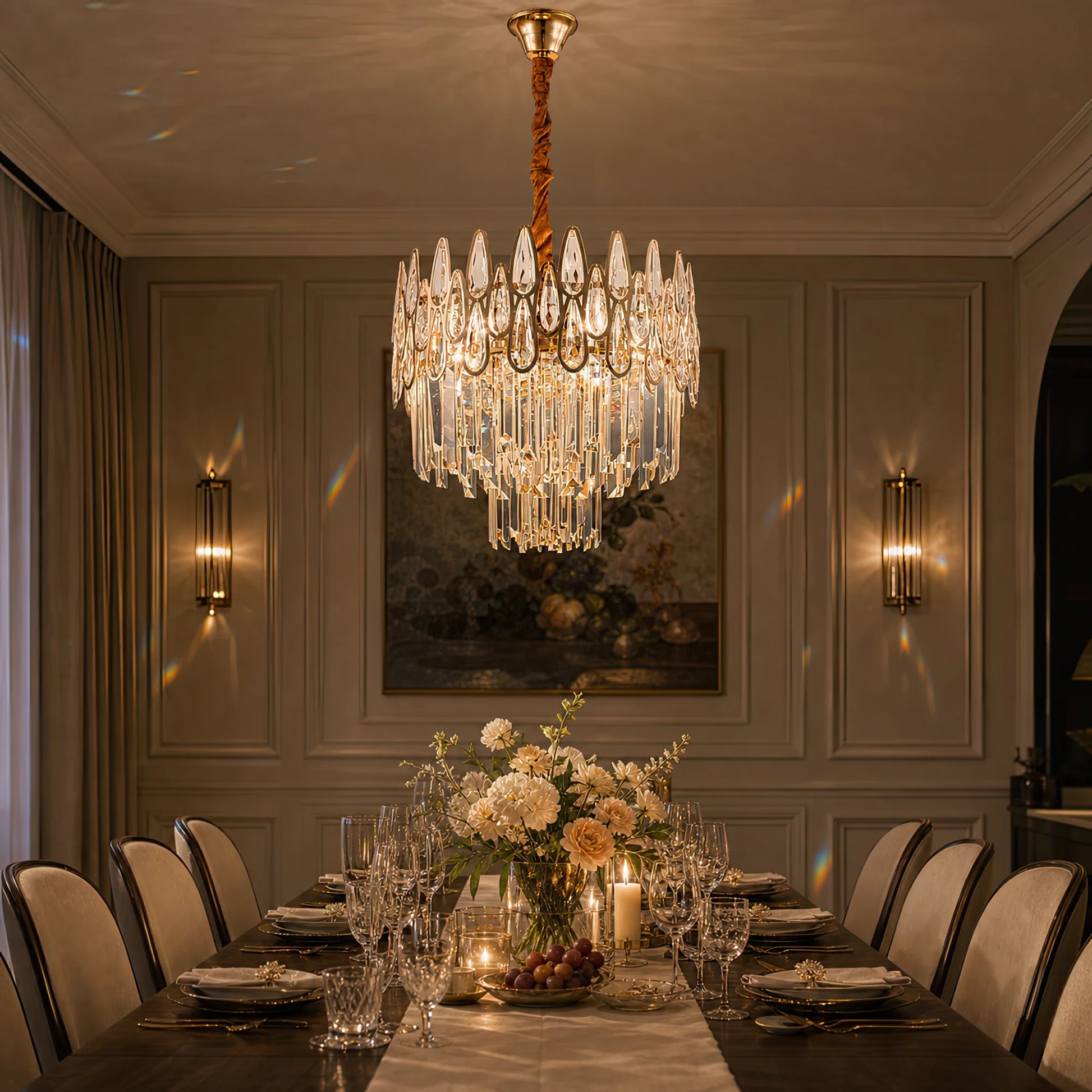 Crystal Chandelier ALHAMBRA Nobile 5x E14, Διάμετρος 40cm, Γυαλιστερό Χρυσό, Ρυθμιζόμενο Ύψος - 07_CC920-400GD.png