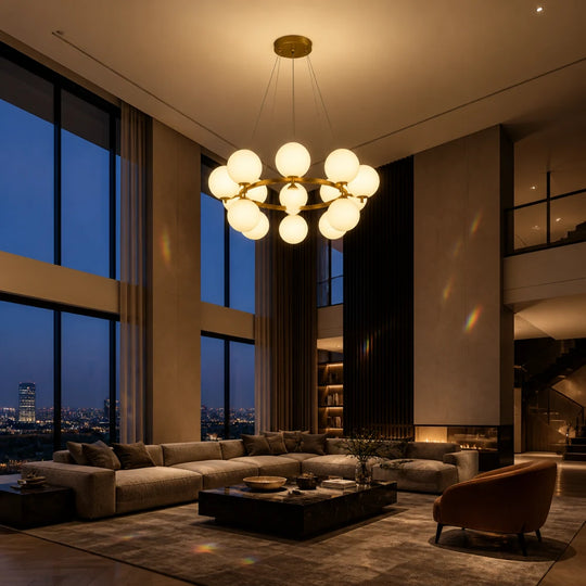 Πολυέλαιος θαλάμου LOFT, 15x G9, Λευκός Χρυσός, Μέταλλο, Ρυθμιζόμενο ύψος, Μοντέρνο - 08_LC802-15GD.png