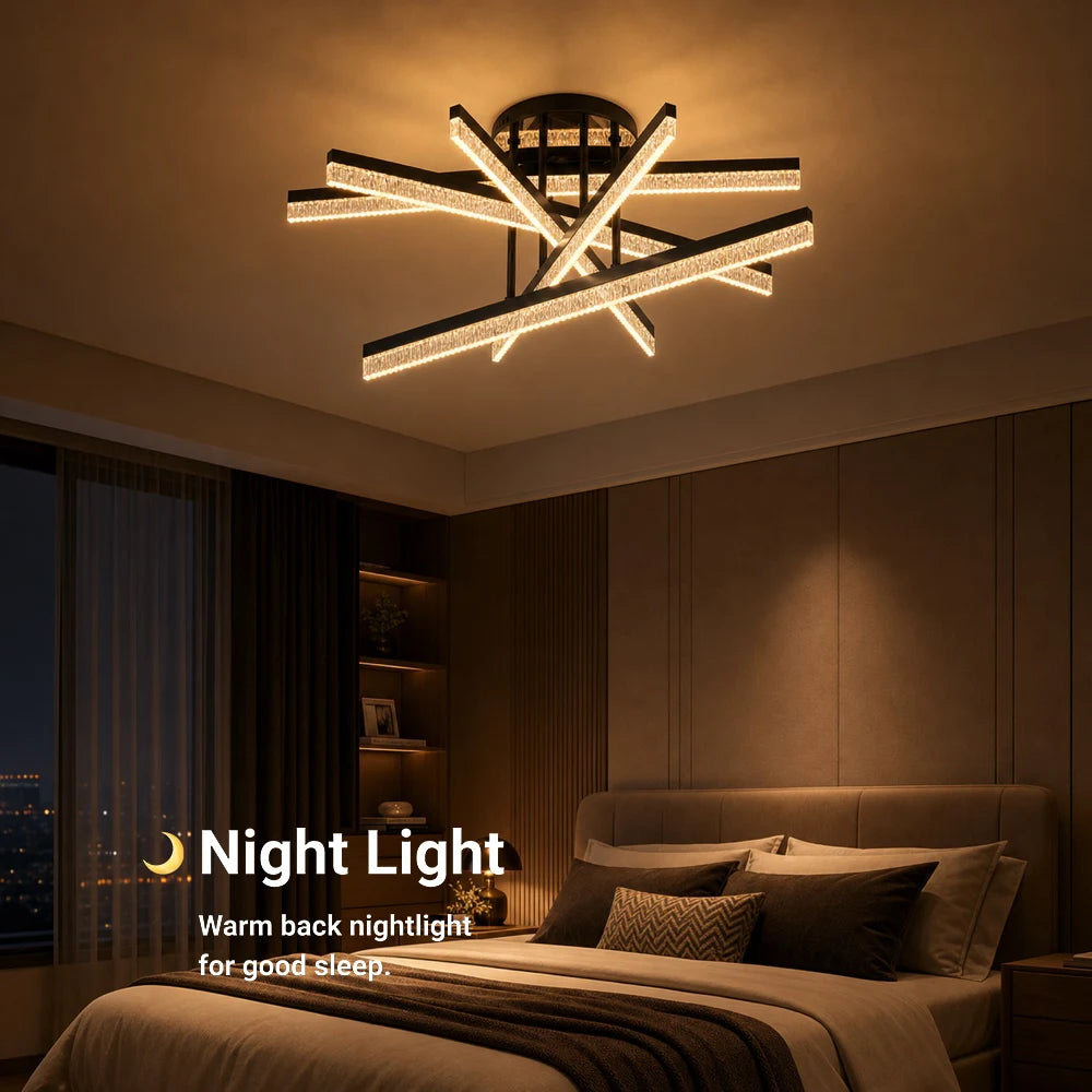 Lustra LED cu Telecomanda LT179/5BK, 68W, 5 Elemente, Lumina Rece/Clada/Neutra, Dimabila, Negru - 08_LT179-5BK.png