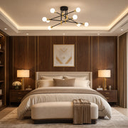 Modernist Hexa 8 Duo Chandelier, 8x E27, Black and Gold, Modern Design - 09_LC362-8BKGD.png