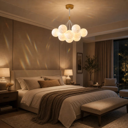 ΣΥΓΧΡΟΝΟΣ πολυέλαιος, τύπου εκκρεμές, LOFT Bagliore, Globe, 7xE27, Ρυθμιζόμενο ύψος, Χρυσός - 09_LC816-7GD.png