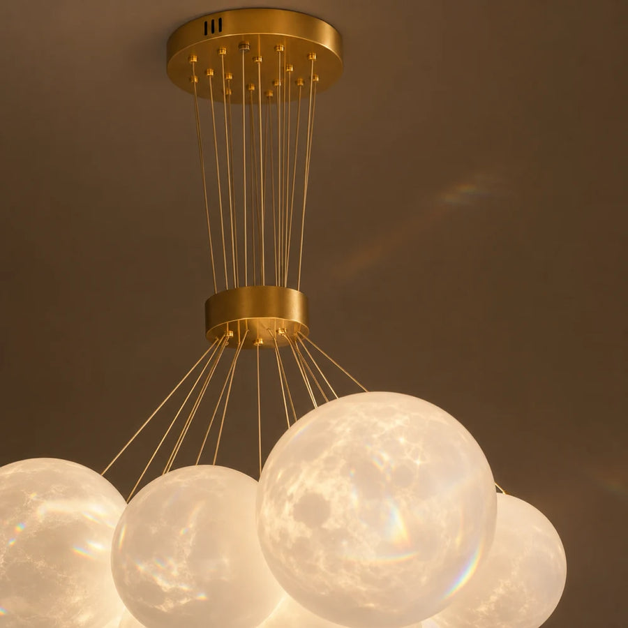 MODERN LOFT Chandelier Bagliore, Globe, 9xE27, Ρυθμιζόμενο ύψος, Χρυσό - 09_LC816-9GD.png