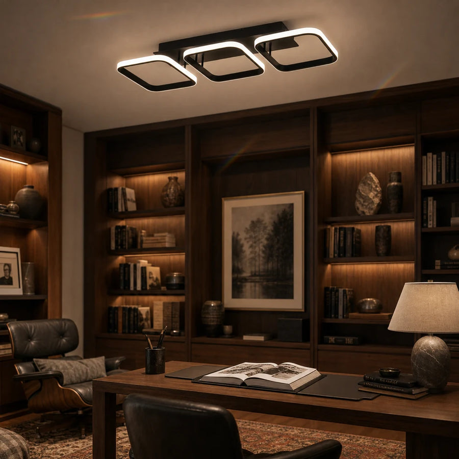 Πολυέλαιος LED VERTEX 34W, 3 Τετράγωνα, Γραμμικό, Κρύο/Ζεστό/Ουδέτερο φως, Μαύρο - 10_LL770-3BK.png