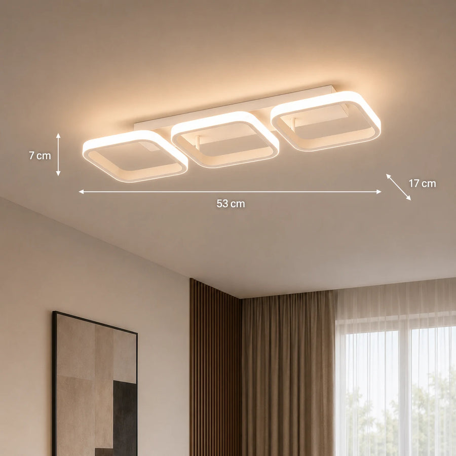 Πολυέλαιος LED VERTEX 34W, 3 Τετράγωνα, Γραμμικό, Κρύο/Ζεστό/Ουδέτερο φως, Λευκό - 11_LL770-3WH.png