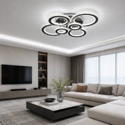 Lustra LED cu telecomanda si cristal NOVA ROTONDA RGB 145W, 6 Cercuri, lumina Rece/Calda/Neutra, Dimabila, Negru - 11_LT073-6BK.png