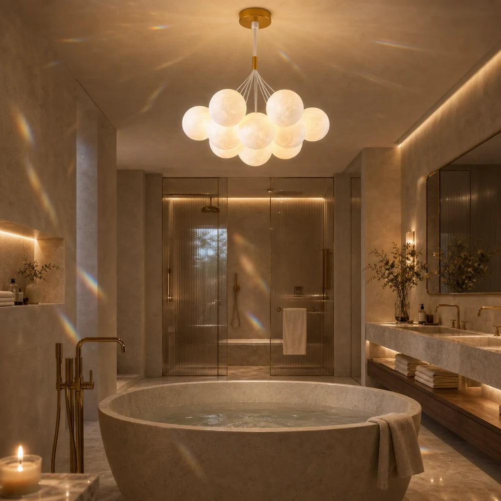 ΣΥΓΧΡΟΝΟΣ πολυέλαιος, τύπου εκκρεμές, LOFT Bagliore, Globe, 7xE27, Ρυθμιζόμενο ύψος, Χρυσός - 12_LC816-7GD.png