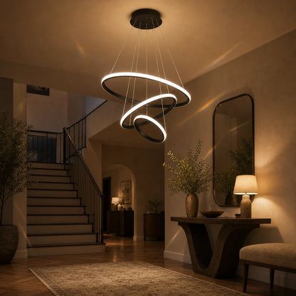 Κρεμαστός πολυέλαιος LED RICCI 81W, 3 Κύκλοι, Κρύο/Ζεστό/Ουδέτερο φως, Μαύρο, Ρυθμιζόμενο ύψος - 12_LL104-3BK.png