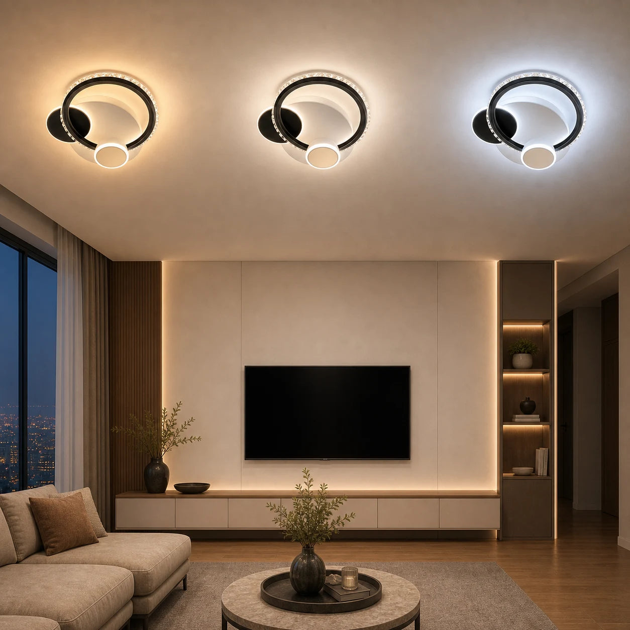 Κρυστάλλινος πολυέλαιος LED PRISMIQ 45W, 3 κύκλοι, Κρύο/Ζεστό/Ουδέτερο φως, Μαύρο - 11_LL654-300BK.png