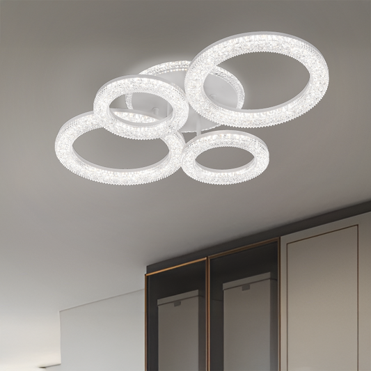 LED LED Linnea με τηλεχειριστήριο, Daisy, White, Crystals