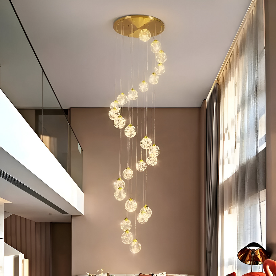 Πολυέλαιος Crystal LED Ismini Golden